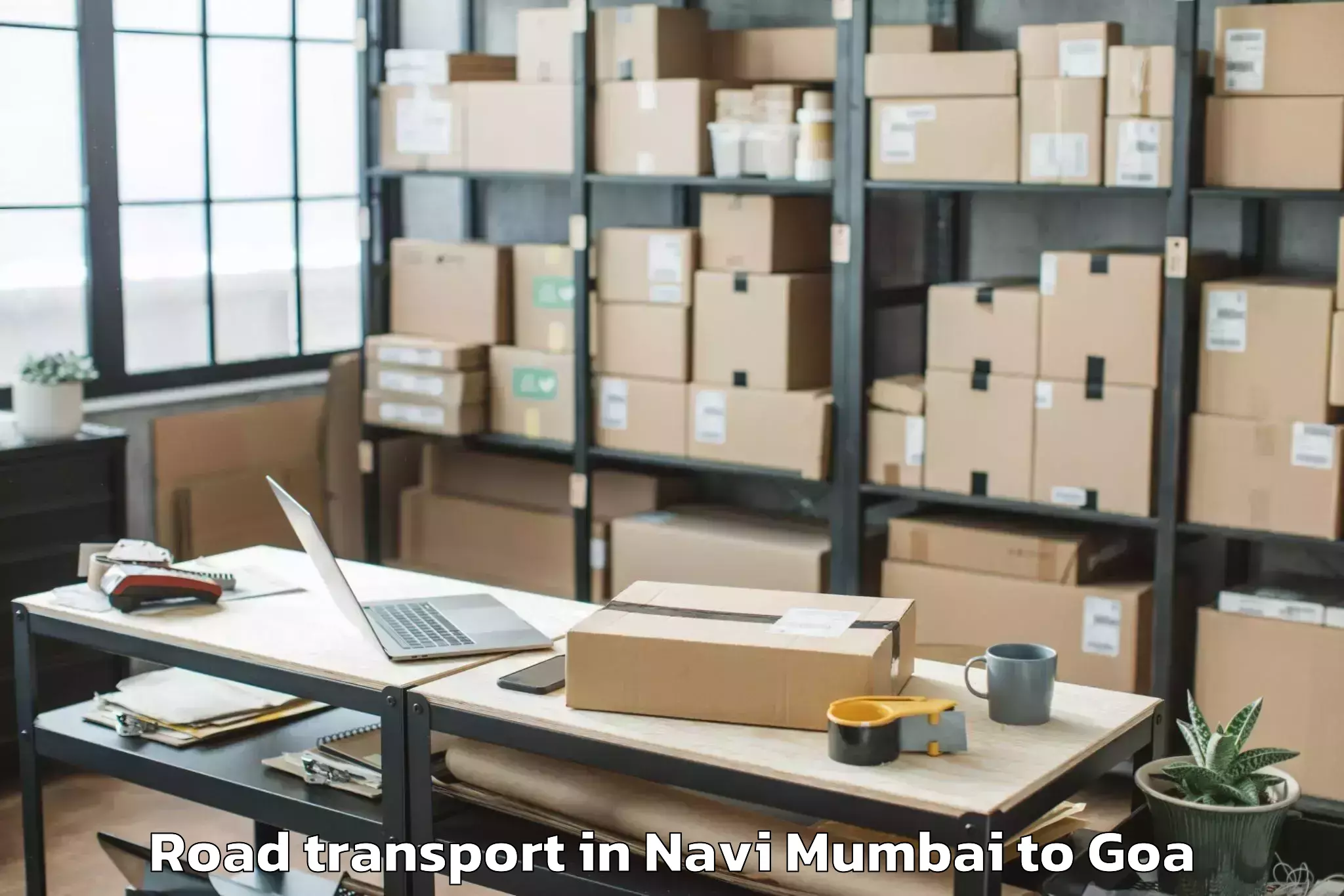 Top Navi Mumbai to Chinchinim Road Transport Available